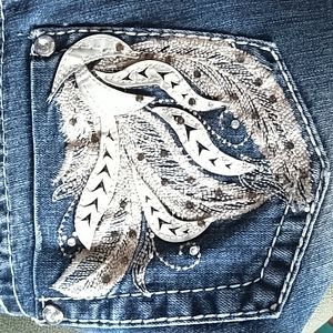 Hippie Laundry with rhinestones and pocket accents